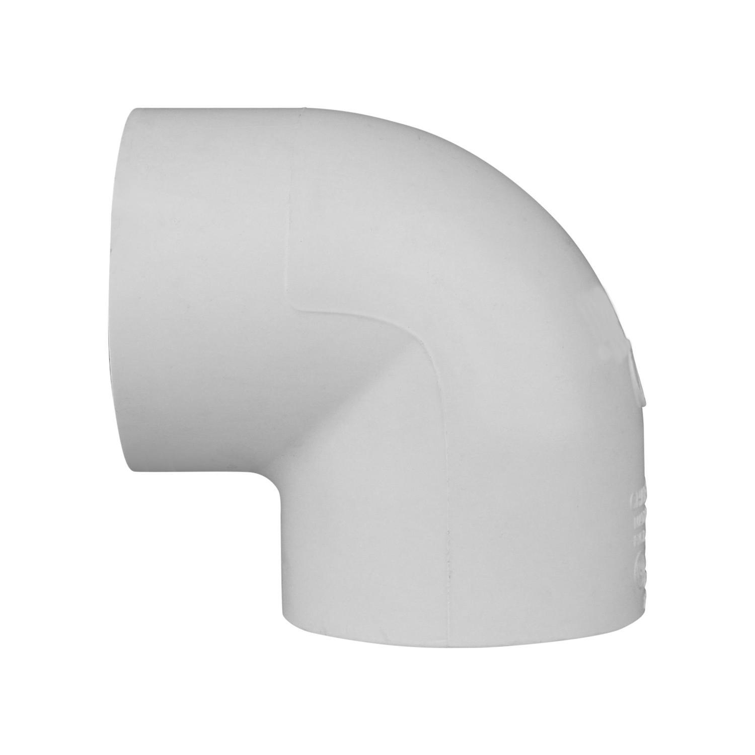 Charlotte Pipe Schedule 40 2 in. Slip X 2 in. D Slip PVC Elbow 1 pk