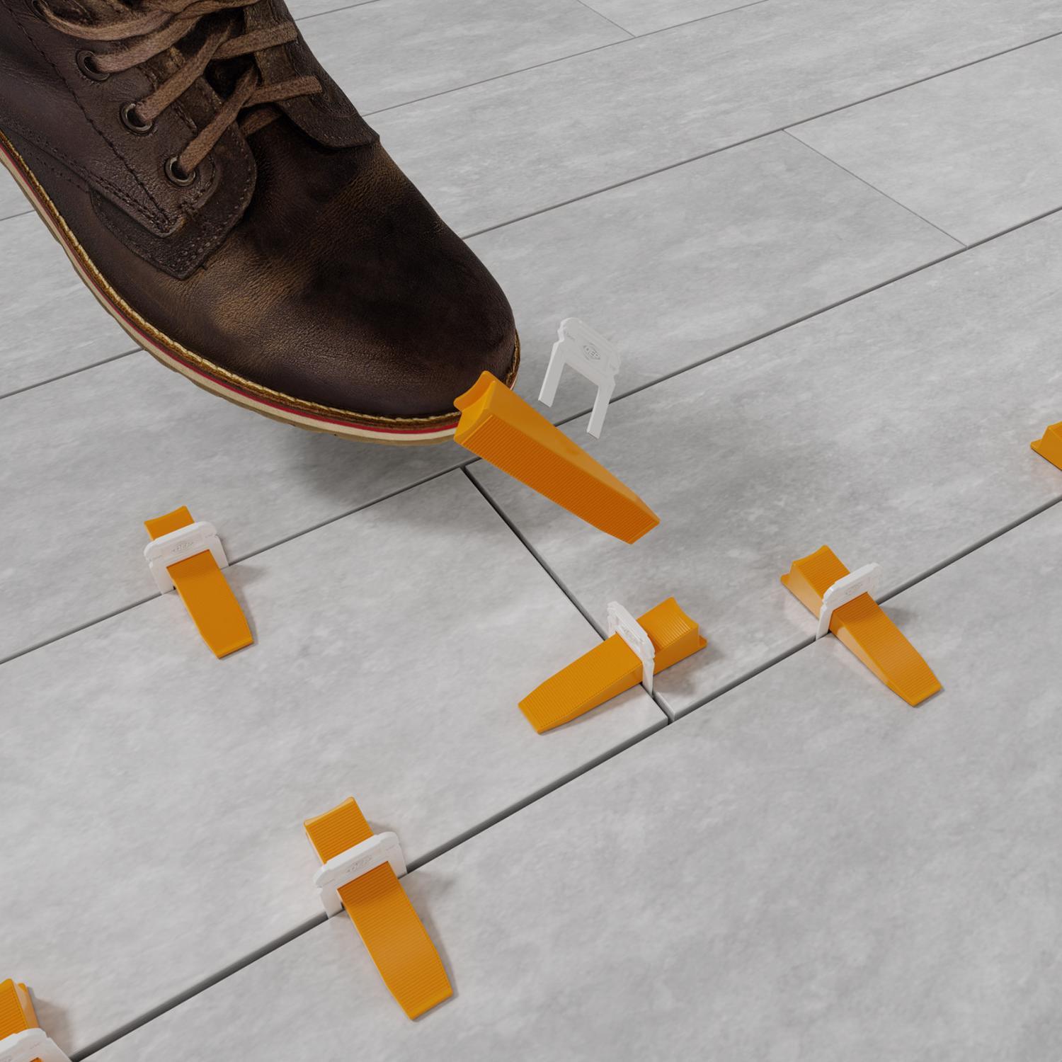 QEP Xtreme 1.29 in. H X 0.06 in. W Plastic Tile Leveling Clips 500 pc