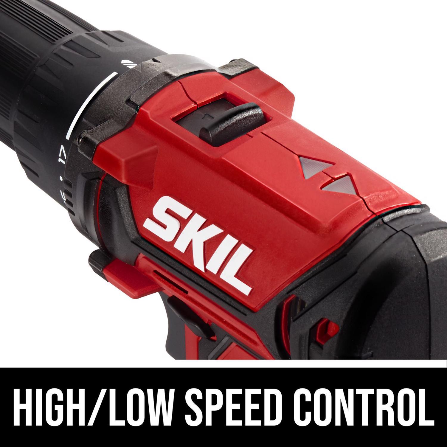 SKIL 20V PWR CORE Cordless Brushed 4 Tool Combo Kit