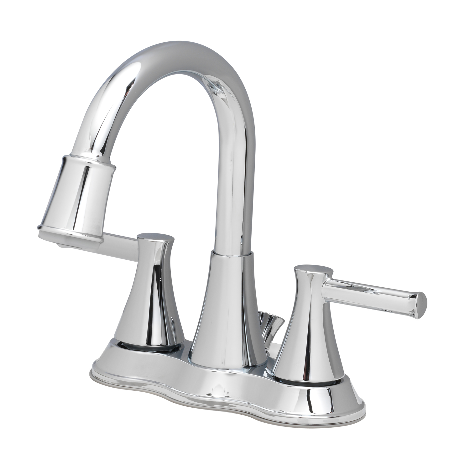 OakBrook Chrome TwoHandle Bathroom Sink Faucet 4 in. Stine Home