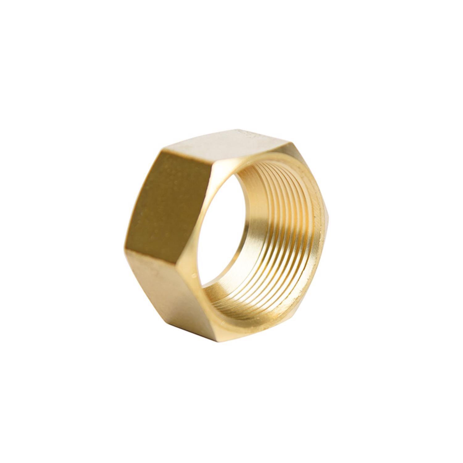 ATC 7/8 in. Compression 7/8 in. D Compression Yellow Brass Nut