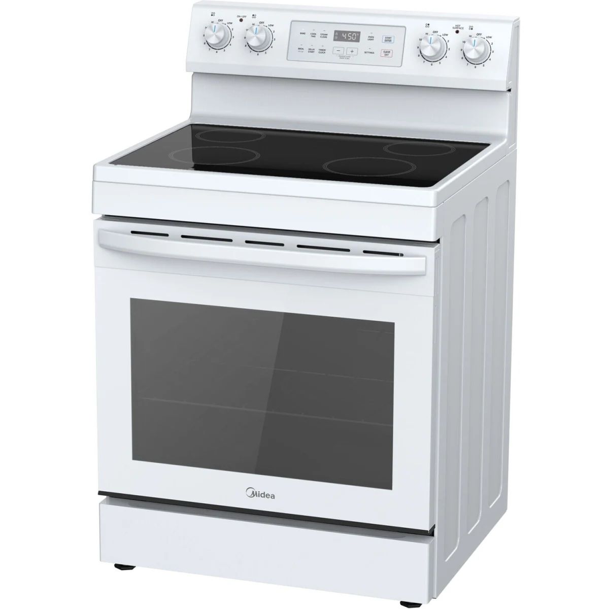 Midea 30 in. White Freestanding Electric Range with 4 Radiant Elements, 6.3 cu. ft