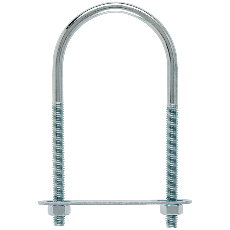 Hampton 0.31 in. X 2-1/2 in. W X 5-1/4 in. L Coarse Zinc-Plated Steel U-Bolt