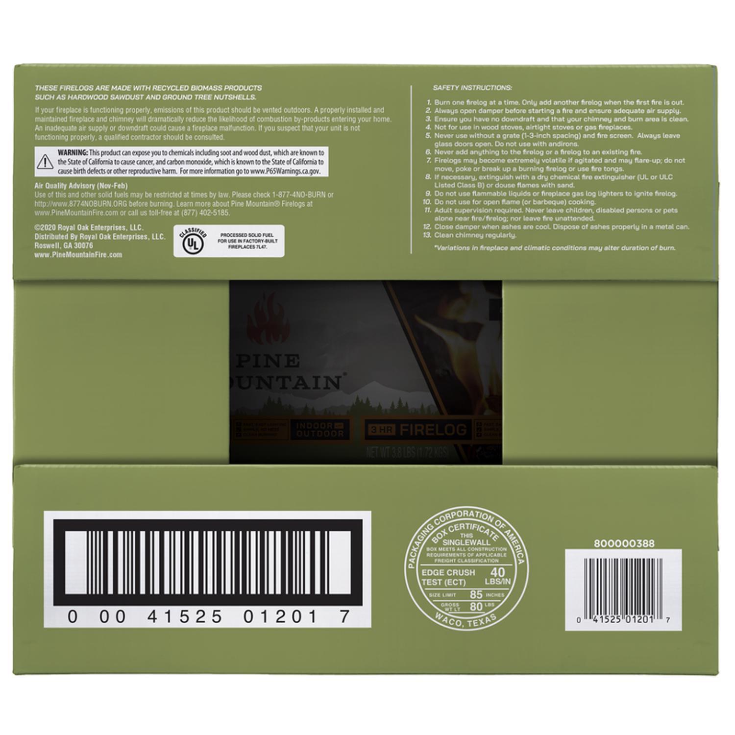 Pine Mountain 3 hr. Fire Log