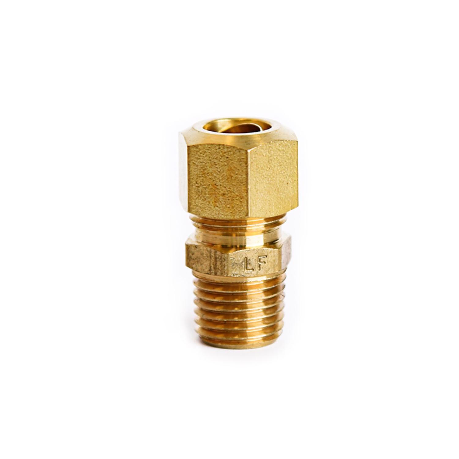 ATC 3/8 in. Compression 1/4 in. D Male Brass Connector