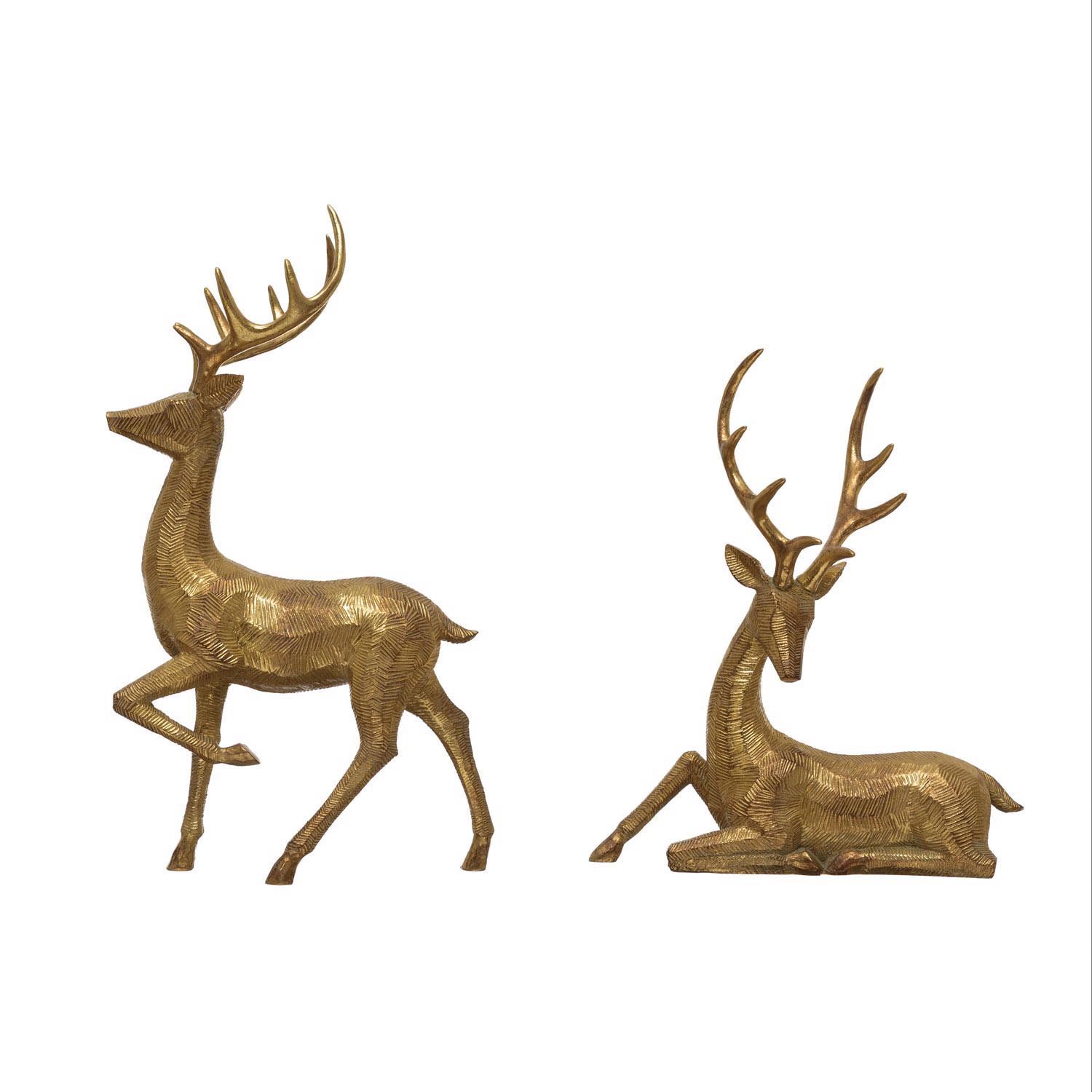 Creative Co-Op Gold Deer Table Decor