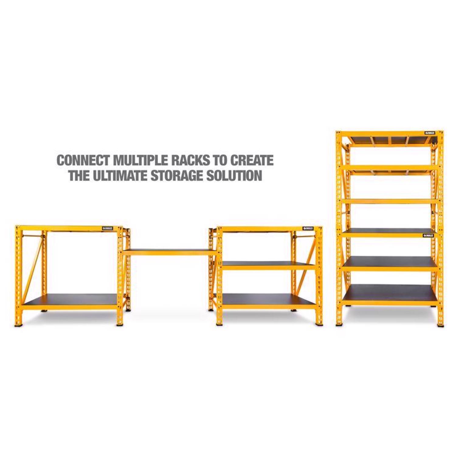 DeWalt 48 in. H X 50 in. W X 18 in. D Yellow Steel Storage Rack