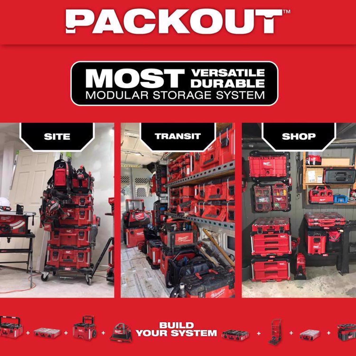 Milwaukee Packout Red 16 qt Cooler