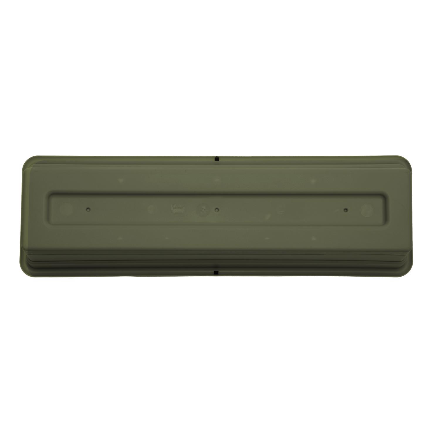 Bloem Dura Cotta 5.75 in. H X 18 in. W X 7.5 in. D Plastic Window Box Living Green