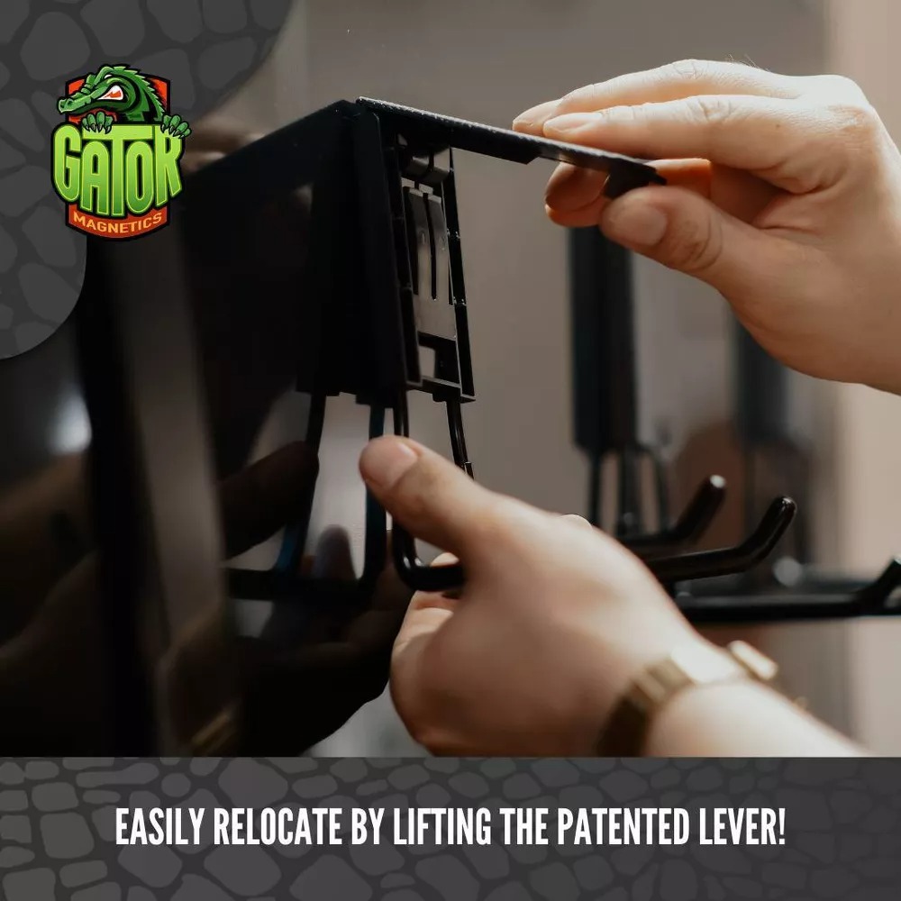 Gator Magnetics MEGA 4.5 In. Black Closed Magnetic Hook