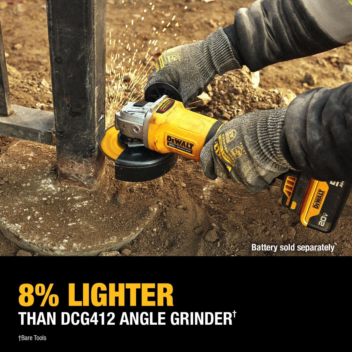 DEWALT 20V MAX Cordless 4-1/2 in. Angle Grinder with Brake Tool Only