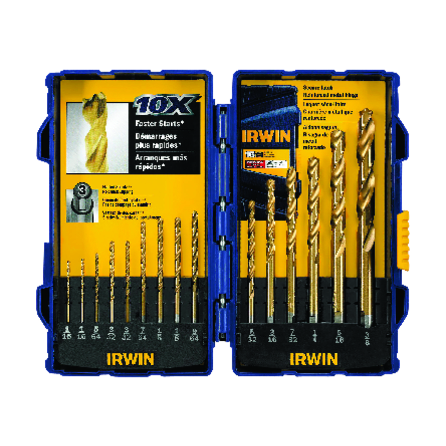 Irwin High Speed Steel Drill Bit Set 15 pc