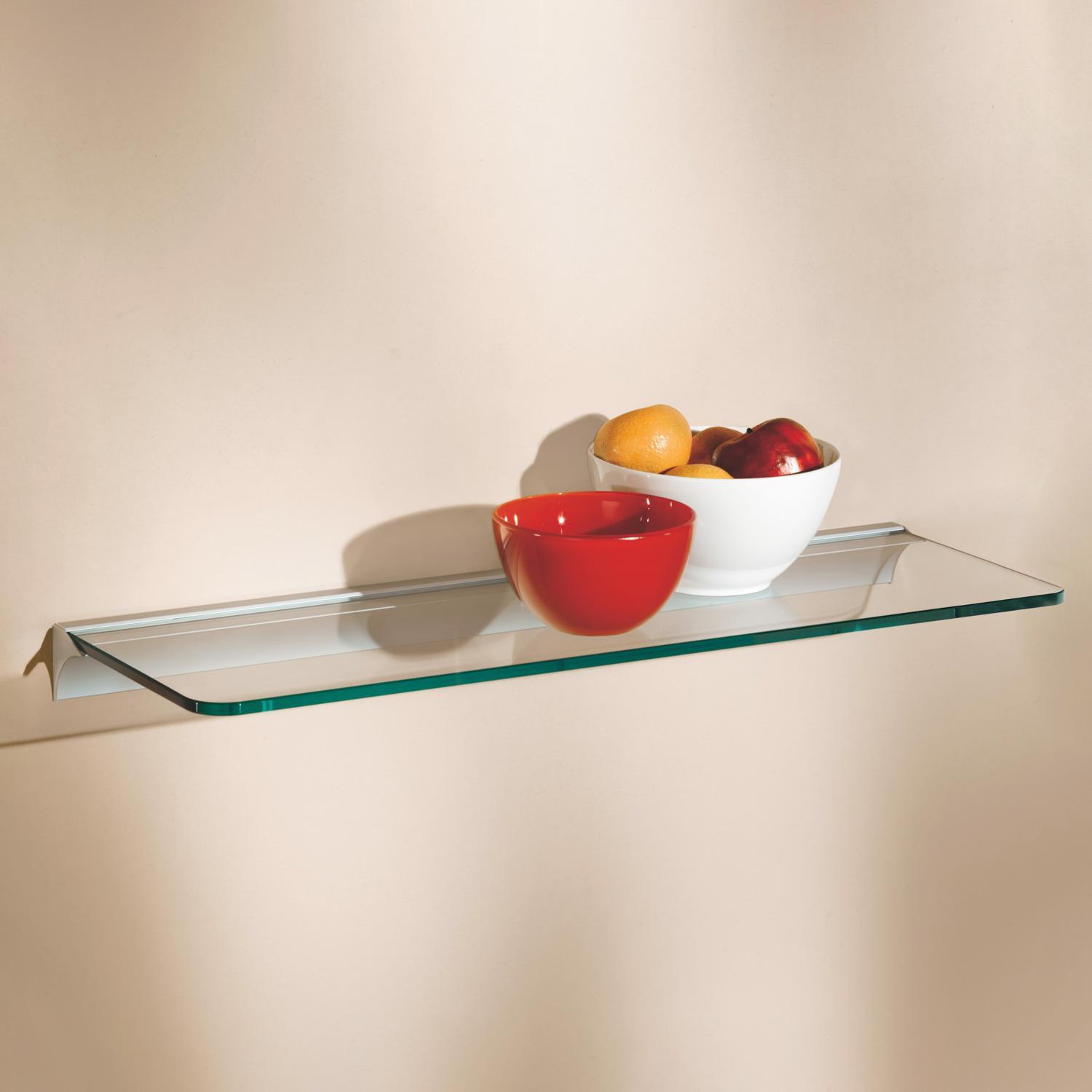 Dolle 0.31 in. H X 23.6 in. W X 7.9 in. D Clear Glass Shelf Board
