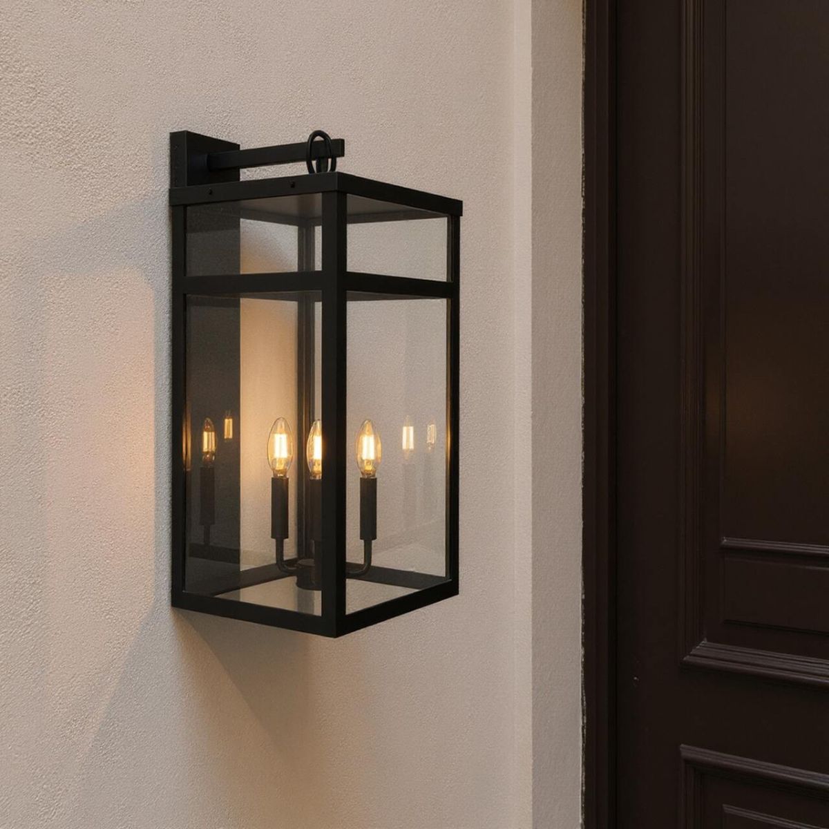 Craftmade O'Neal 25.5 in. 4 Light Outdoor Wall Lantern in Textured Black