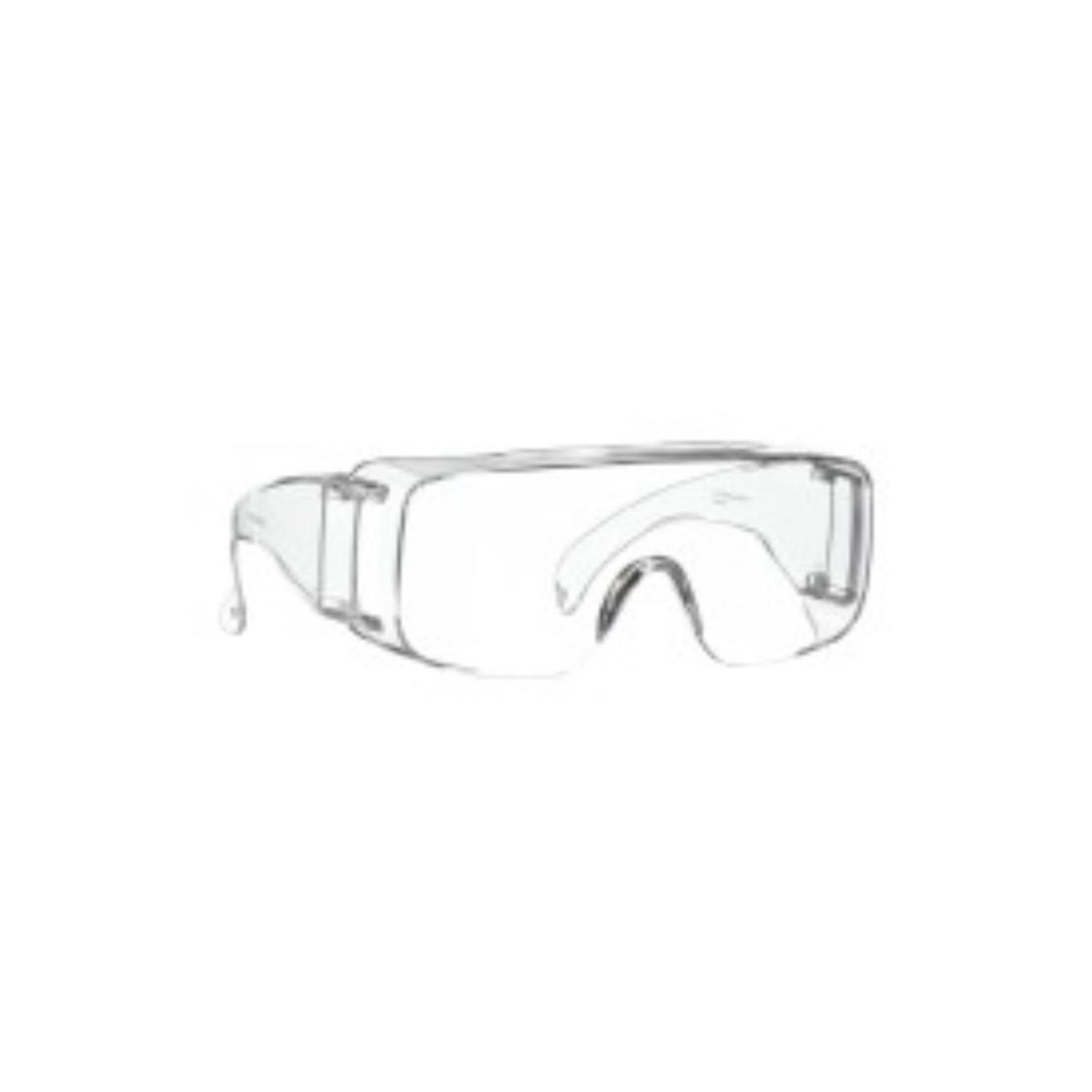 3M Over-the-Glass Safety Glasses Clear Lens Clear Frame 1 pc