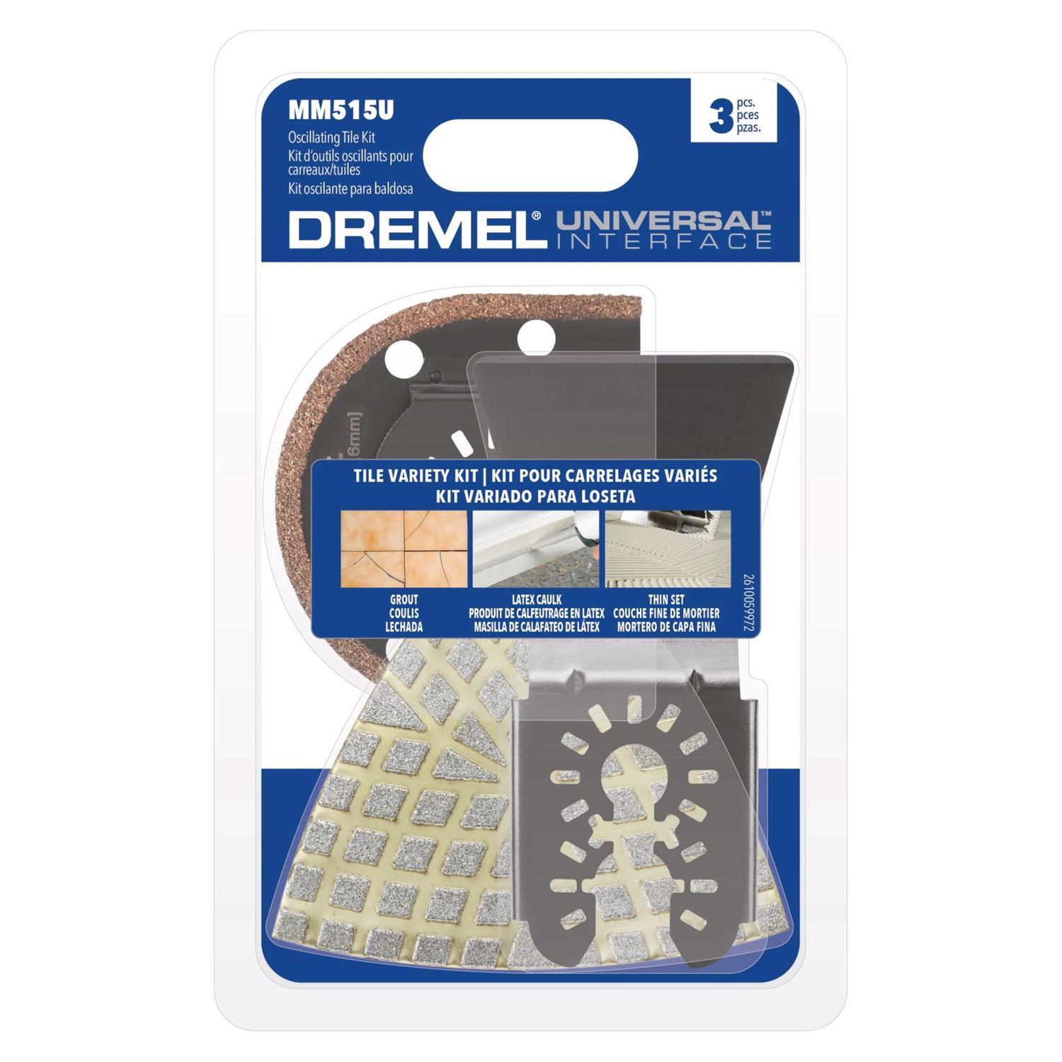 Dremel Diamond Grit Oscillating Accessory Kit 3 pc