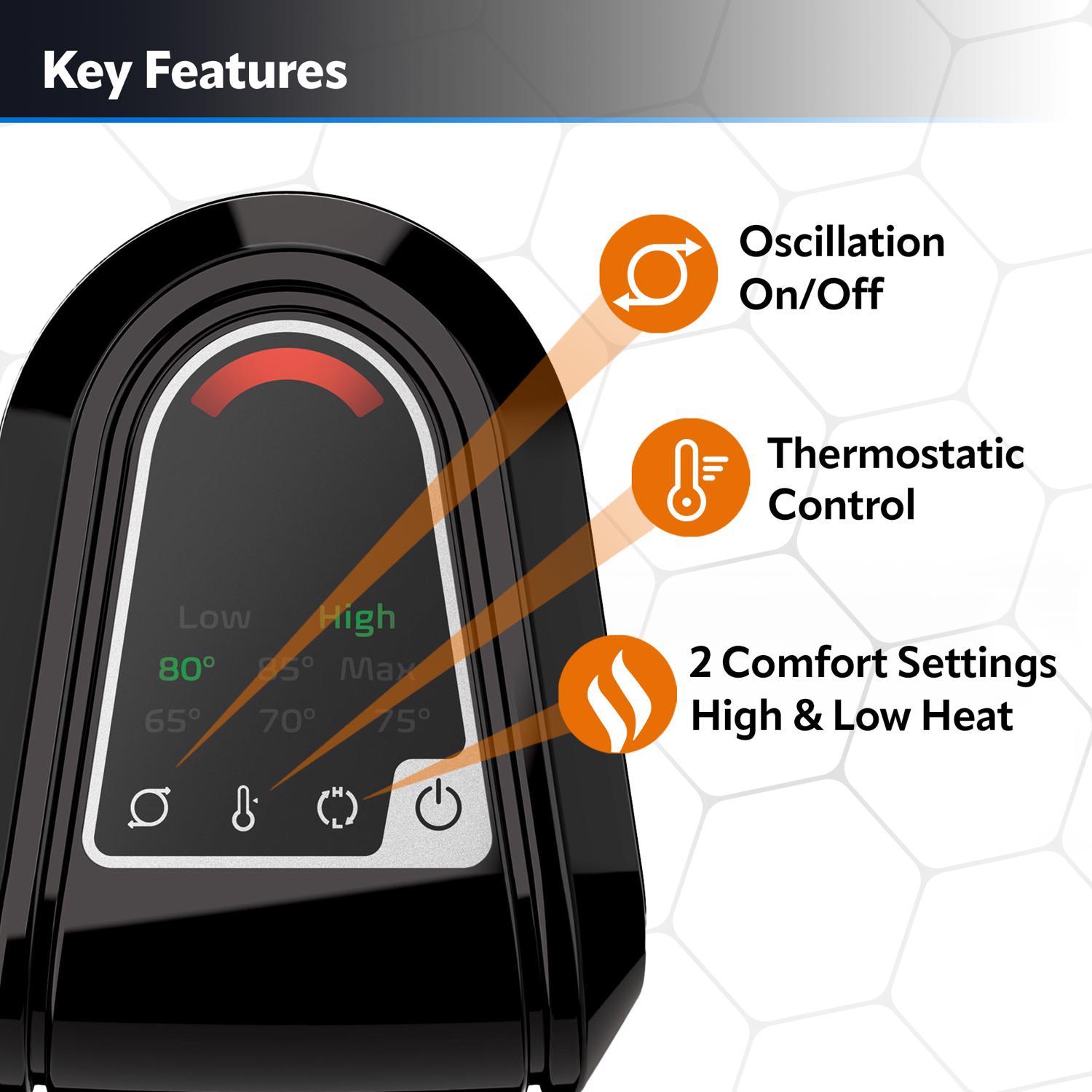 Lasko 150 sq ft Electric Ceramic Tower Space Heater Stine Home + Yard