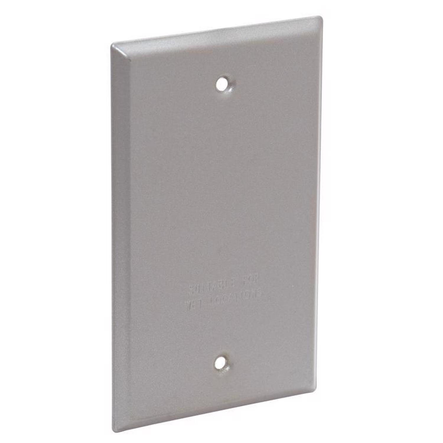 Sigma Engineered Solutions Rectangle Steel 1 gang 4.52 in. H X 2.77 in. W Flat Box Cover