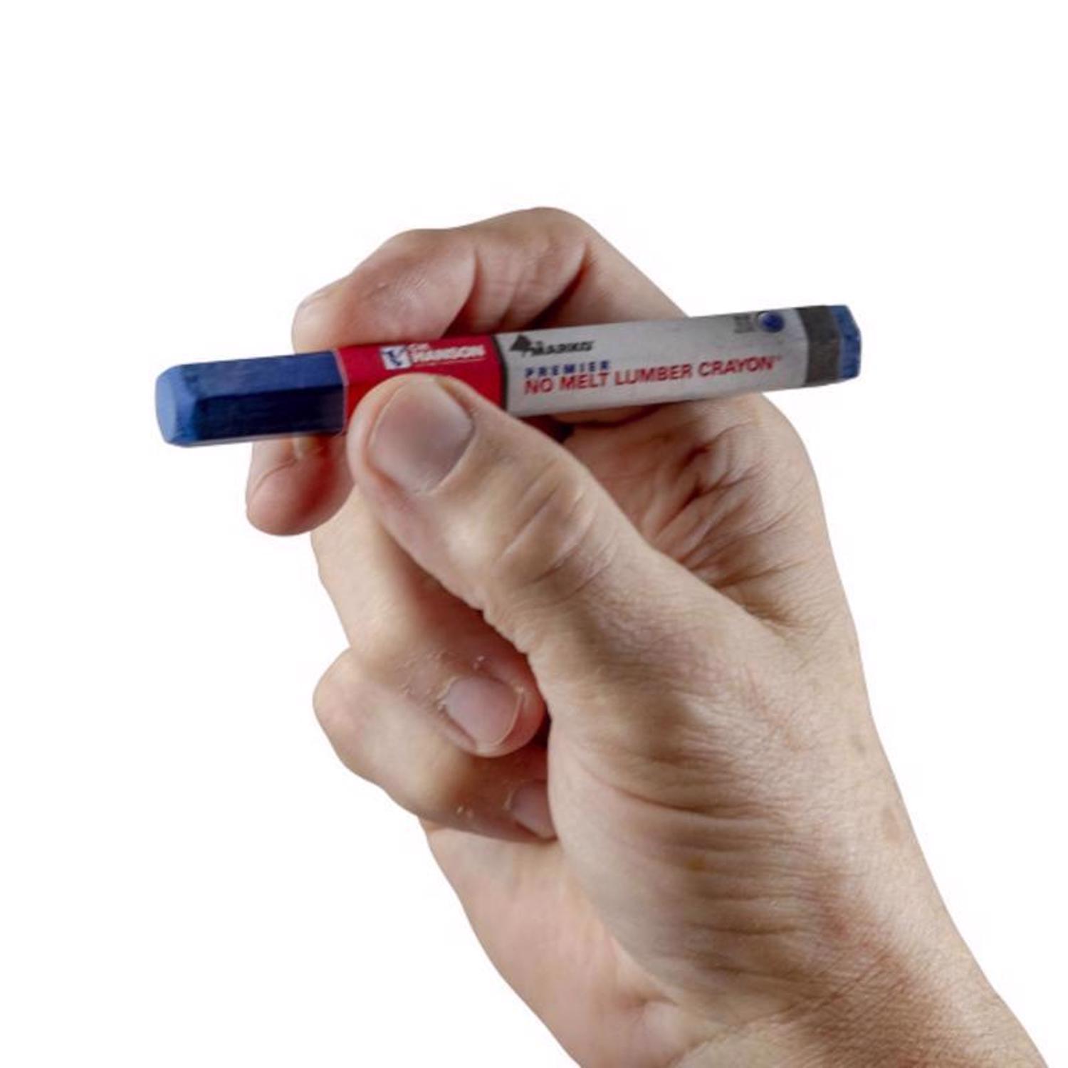 C.H. Hanson 4.5 in. L Lumber Crayon Blue 1 pc