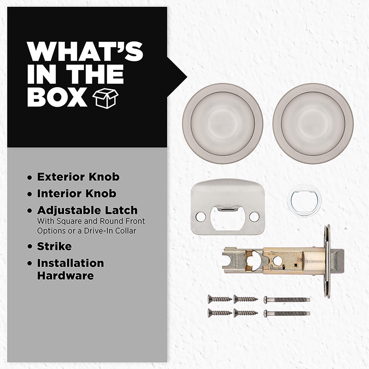 Kwikset Tylo Satin Nickel Passage Door Knob
