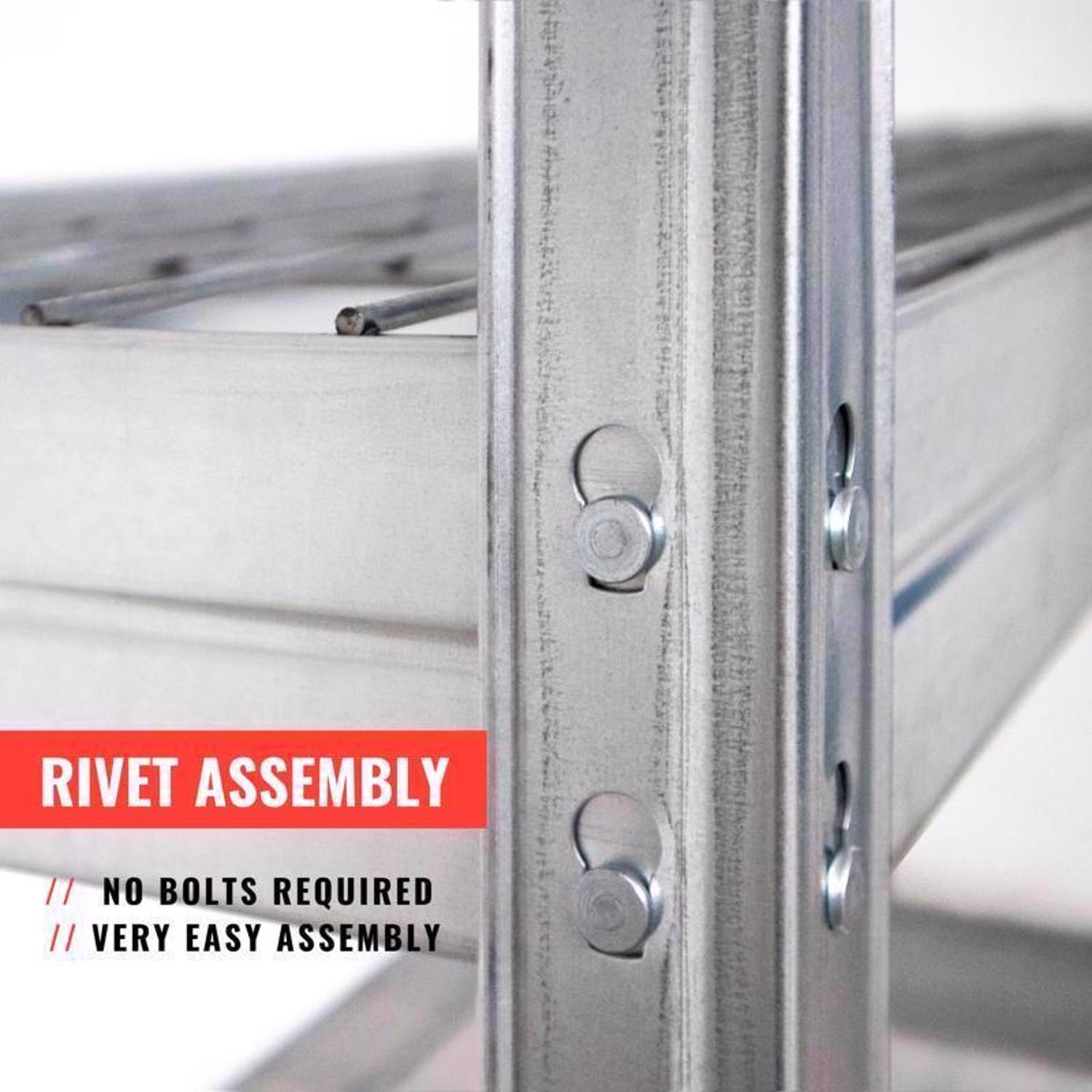 Ar Shelving Wire Heavy Duty 71 in. H X 47 in. W X 20 in. D Metal Shelving Unit