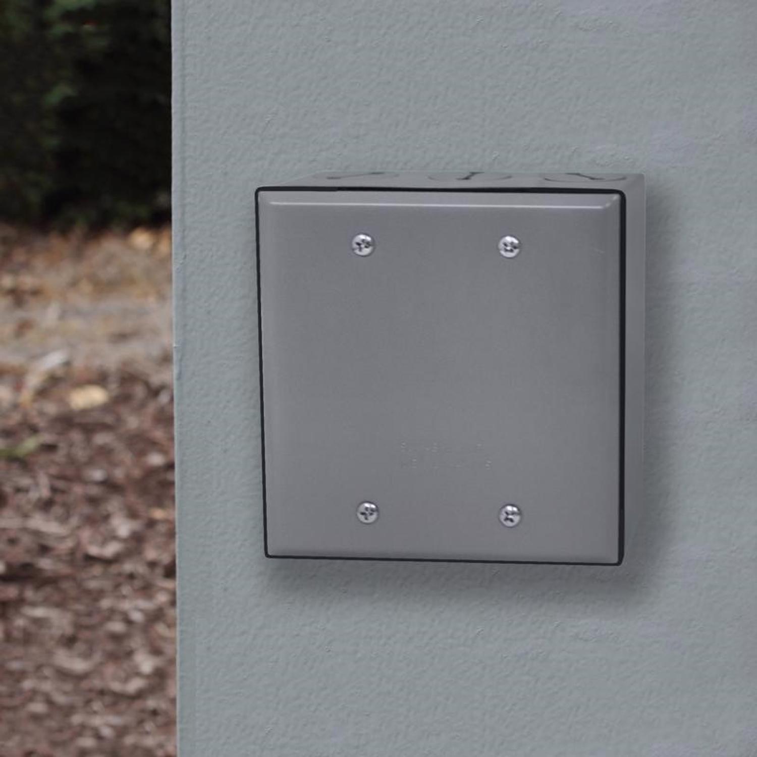 Sigma Engineered Solutions Square Stamped Steel 2 gang 4.49 in. H X 4.49 in. W Flat Box Cover