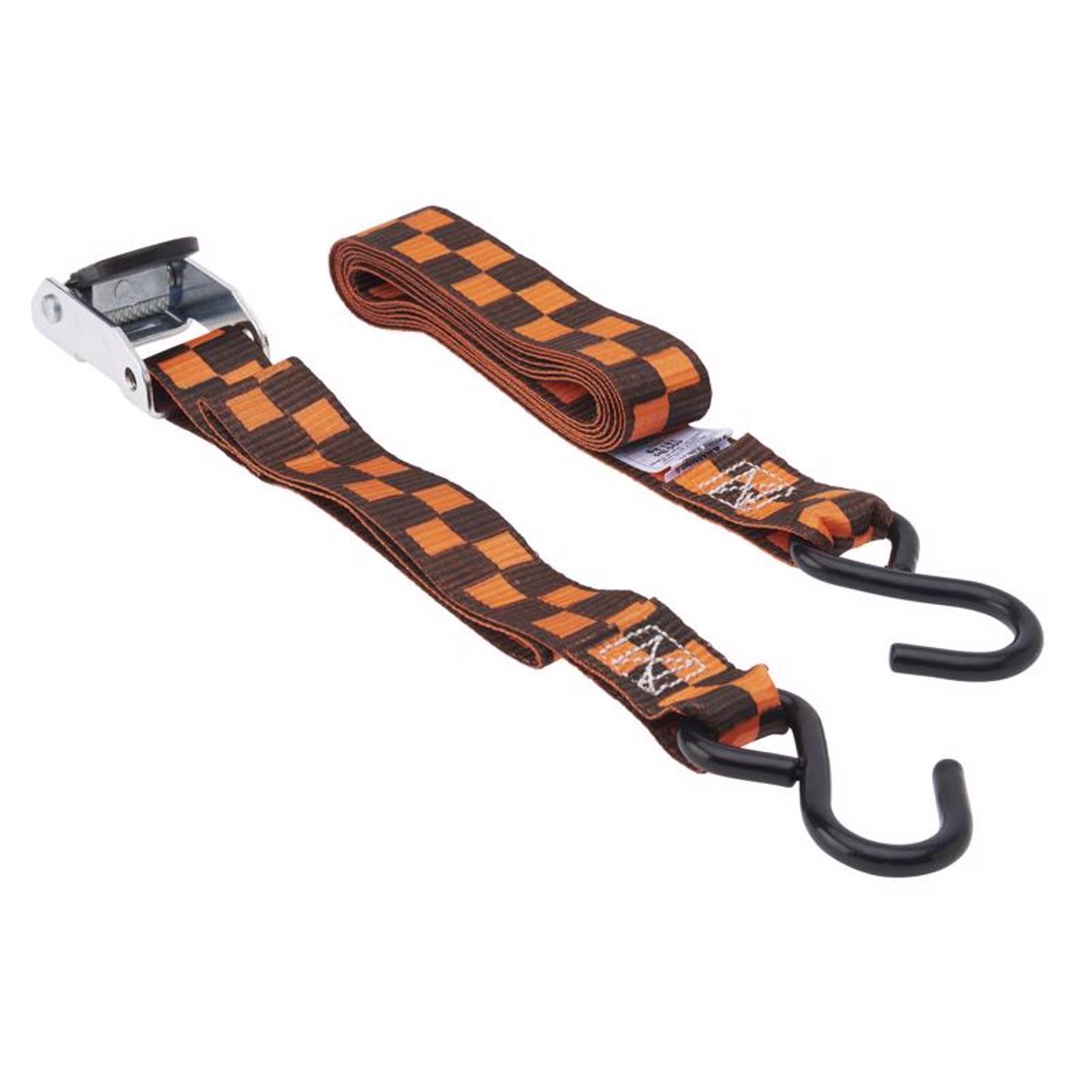 Keeper 1.25 in. W X 8 ft. L Black/Orange Tie Down Strap 400 lb 4 pk
