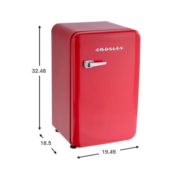 Crosley Retro Mini Fridge 3.2 CuFt Red Hot Red
