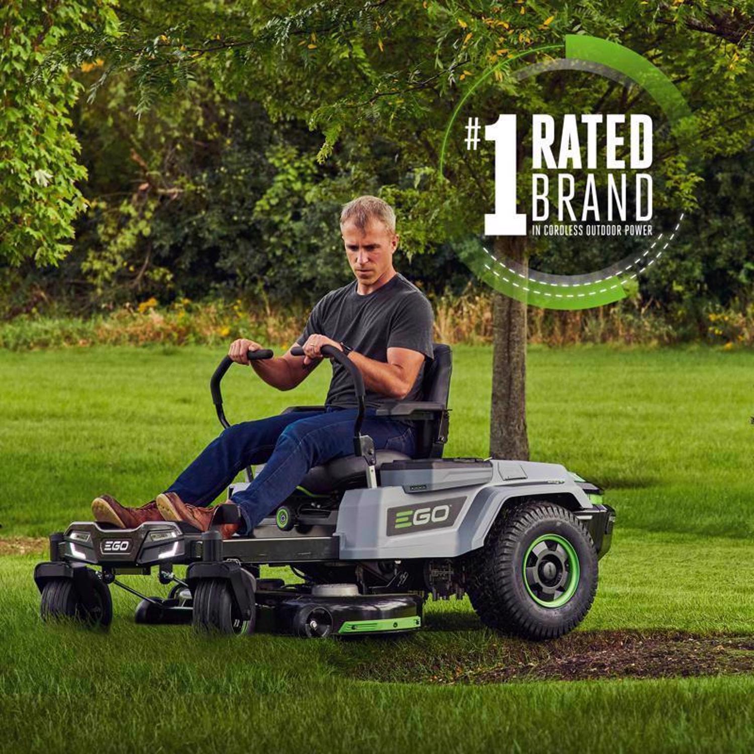EGO Power+ Z6 ZT4204L 42 in. 56 V Battery Zero Turn Riding Mower Kit (Battery & Charger) W/ FOUR 10.0 AH BATTERIES