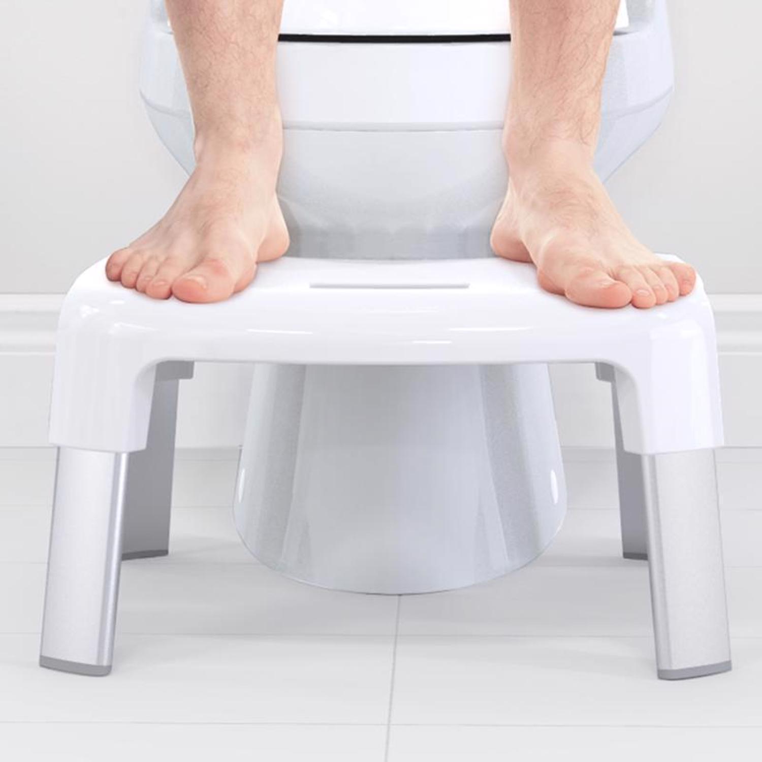 Better Living White Plastic Toilet Stool