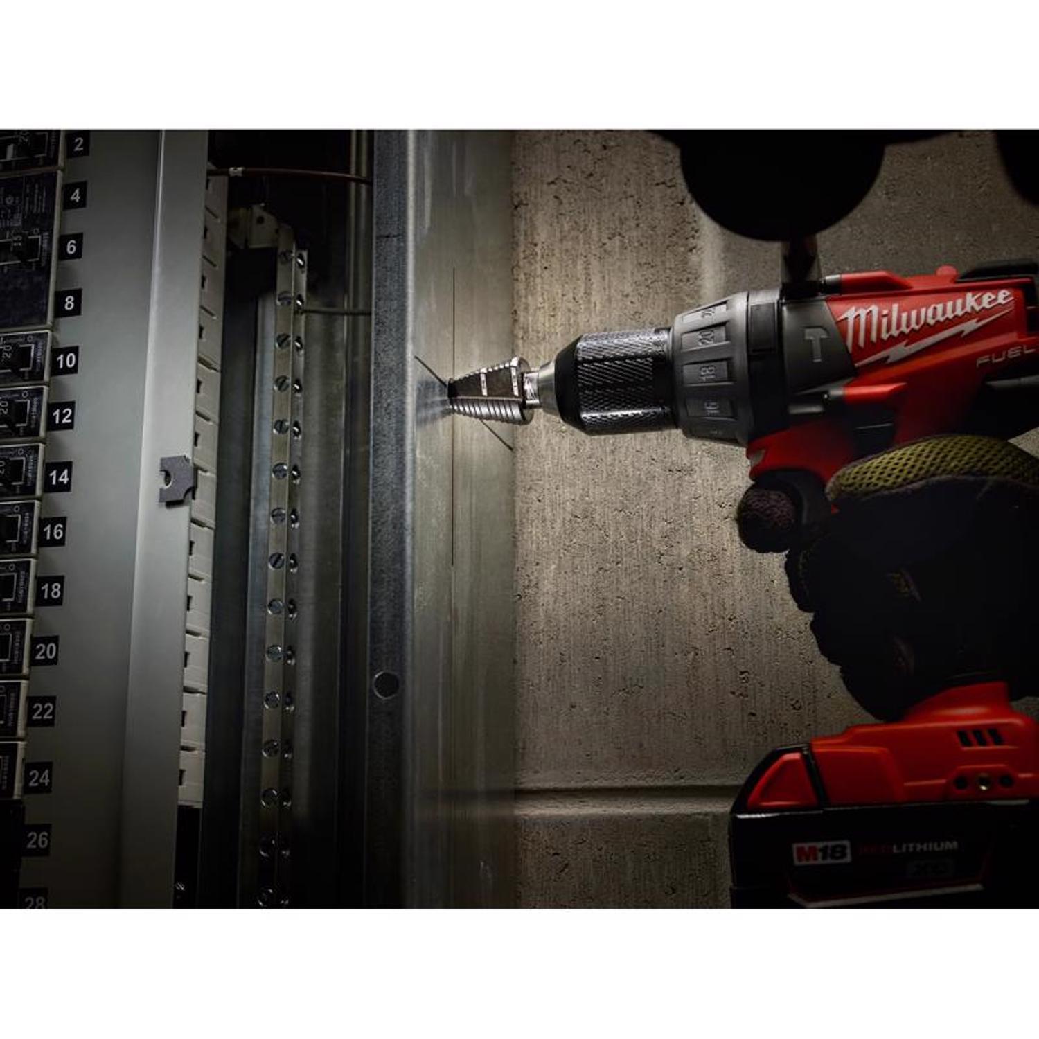 Milwaukee #9 in. X 6 in. L Step Drill Bit 3-Flat Shank 1 pc