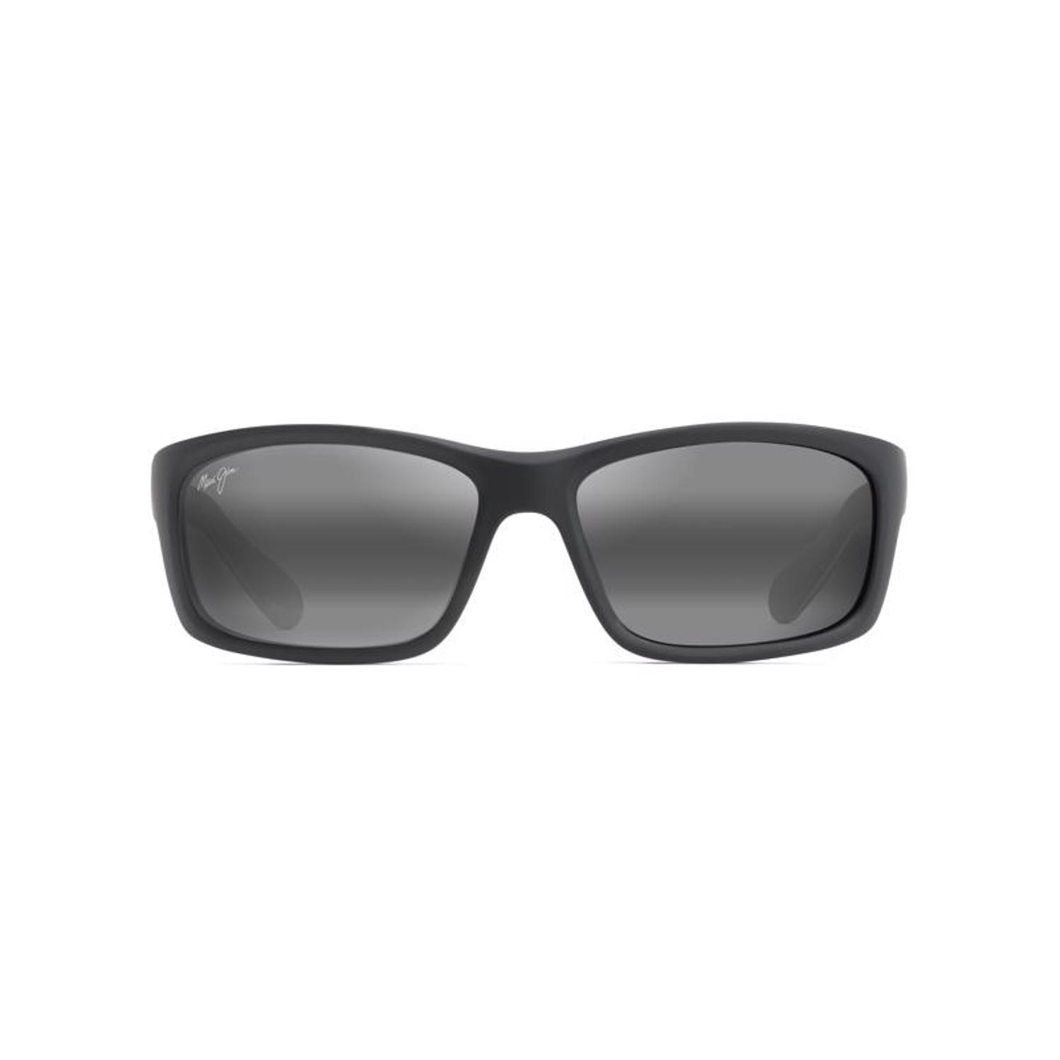 Maui Jim Kanaio Coast Sunglasses Unisex Matte Soft Black/White/Blue Frame Neutral Grey Lens Polarize