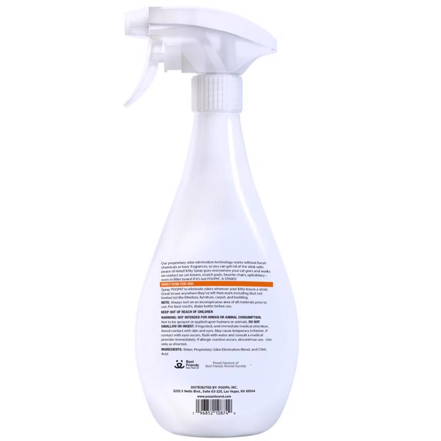 Pooph Kitty Litter Cat Liquid Litter Box Odor Destroyer 20 oz