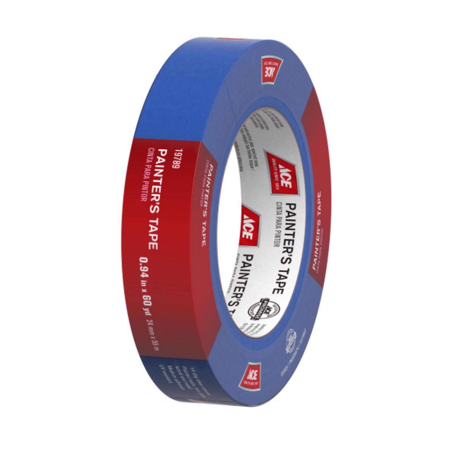 Ace Clean Release 0.94 in. W X 60 yd L Blue Medium Strength Painter's Tape 1 pk