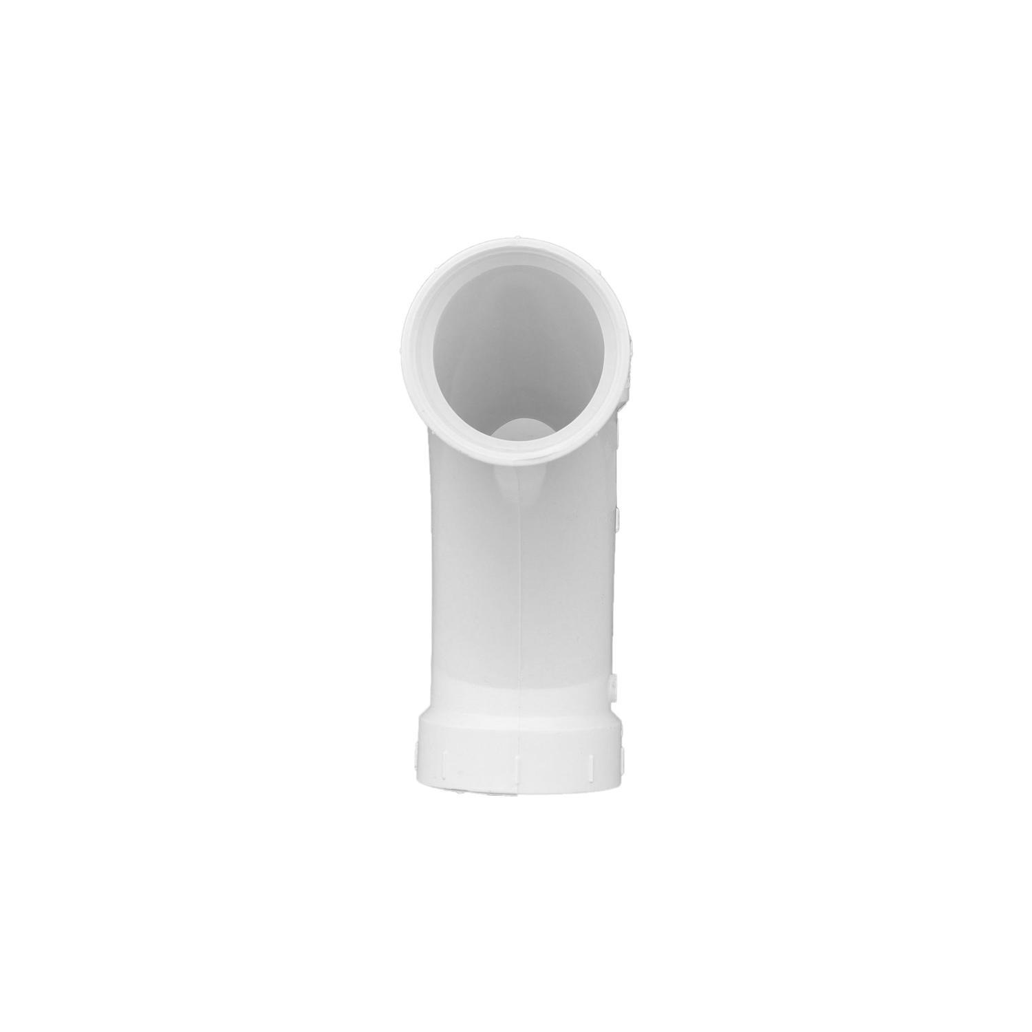 Charlotte Pipe Schedule 40 2 in. Hub X 2 in. D Hub PVC Long Turn Wye 1 pk