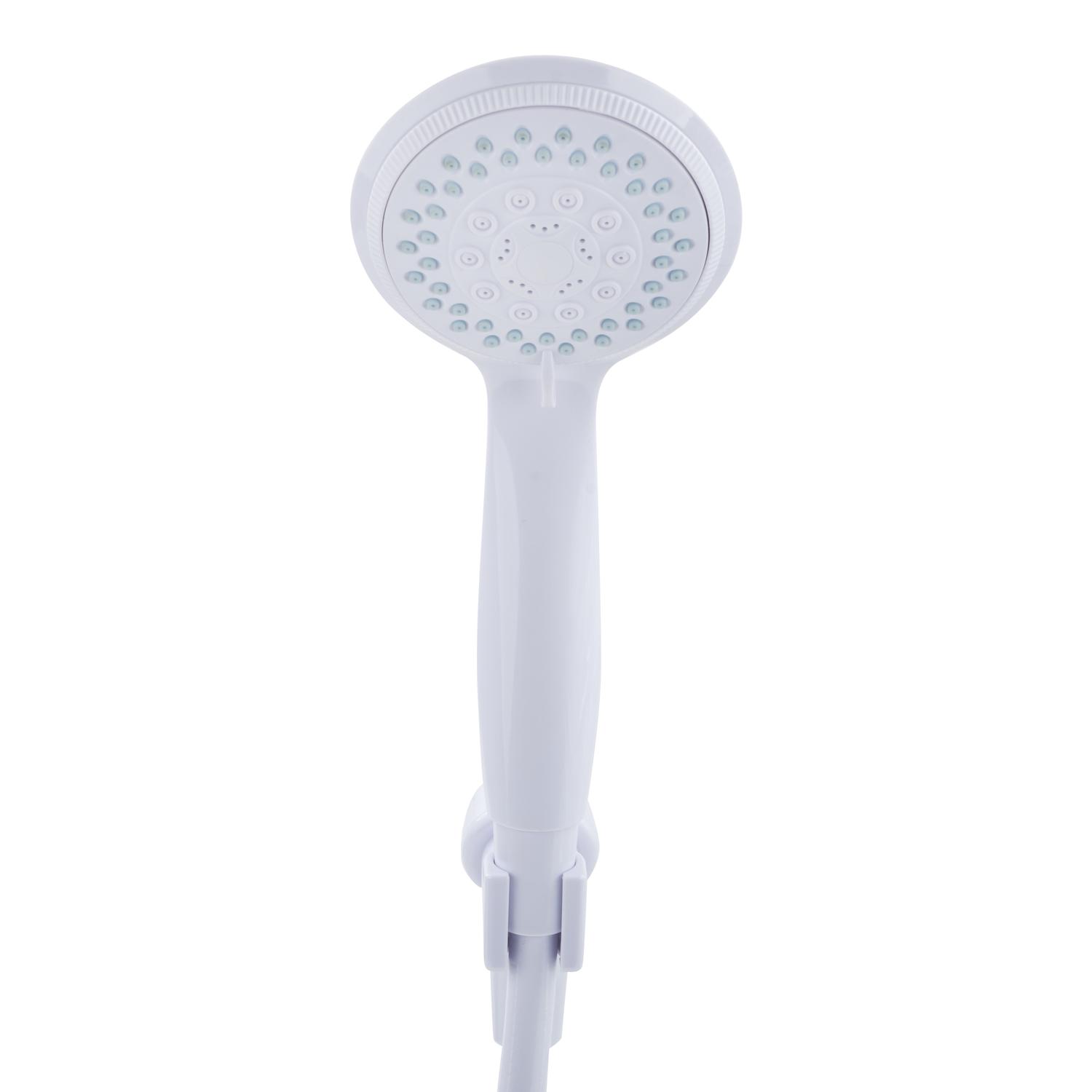 OakBrook White PVC 5 settings Handheld Showerhead 1.8 gpm
