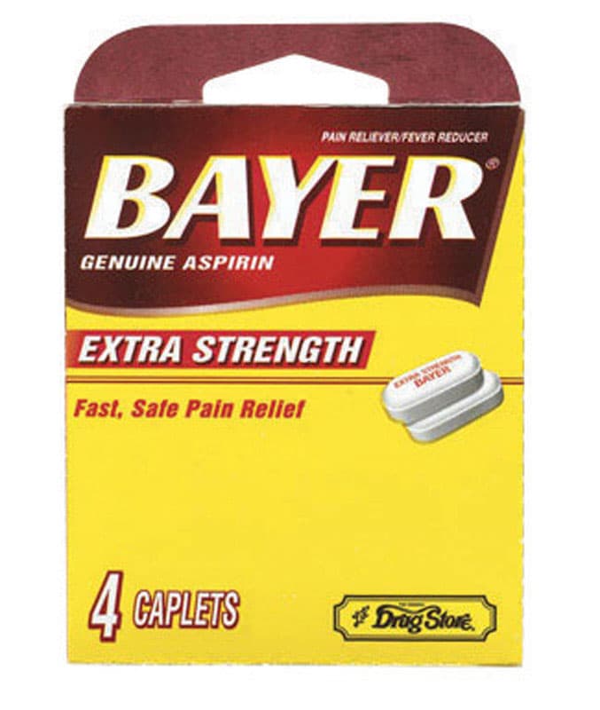Bayer Lil Drugstore Extra Strength Aspirin 4 ct 4 pk