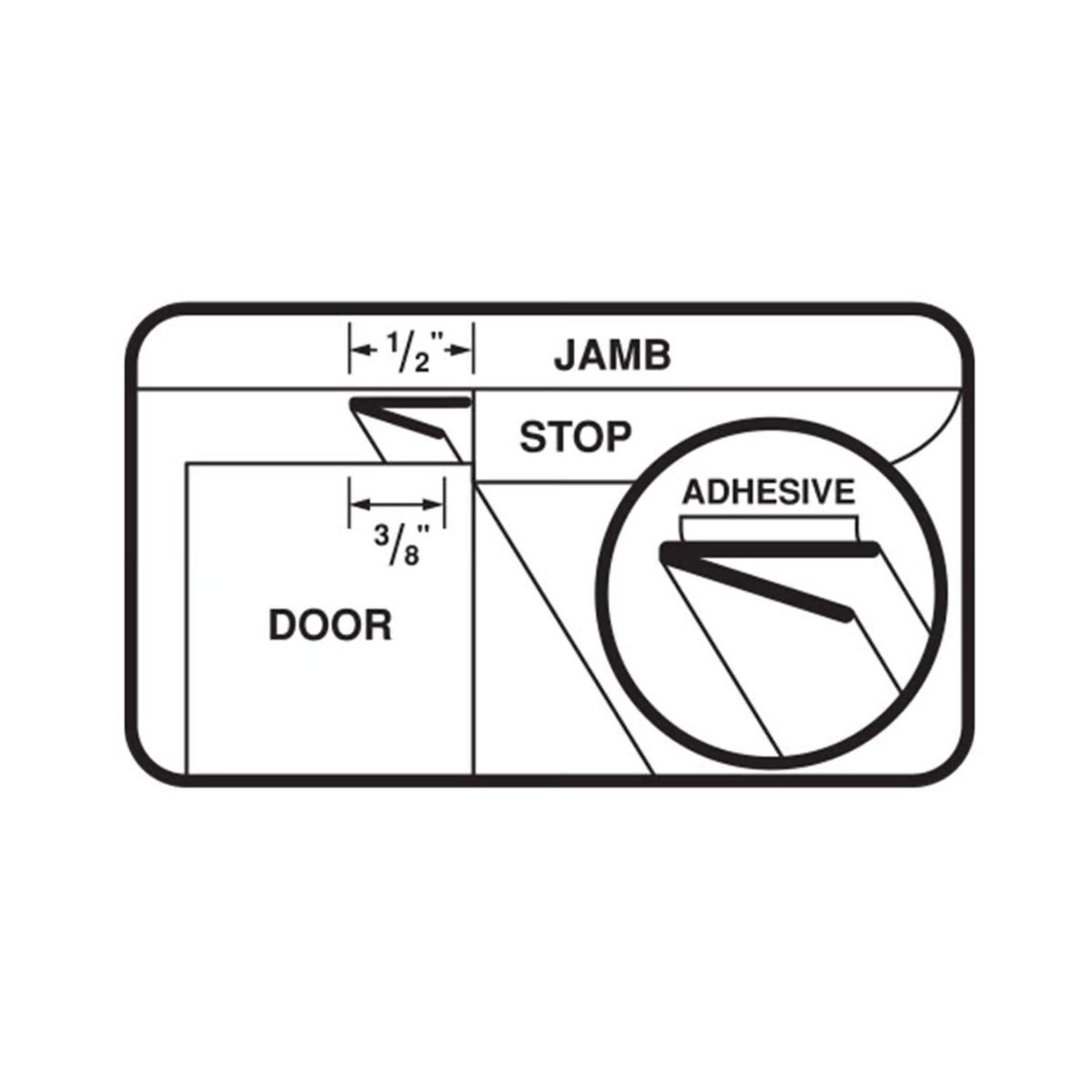 M-D Building Products Brown Plastic Weatherseal For Windows 204 in. L x 0.38 in.