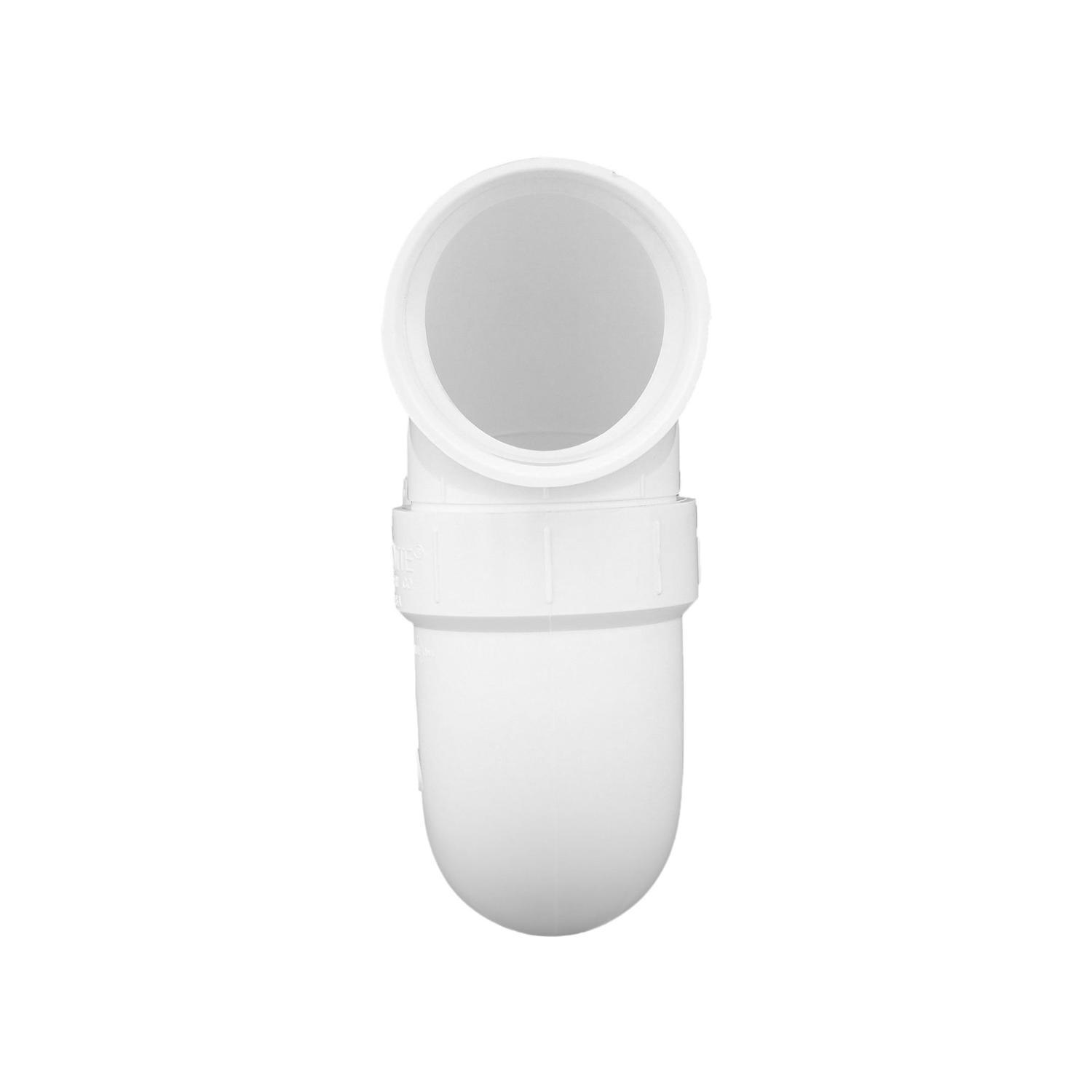 Charlotte Pipe Schedule 40 2 in. Hub X 2 in. D Hub PVC P-Trap 1 pk