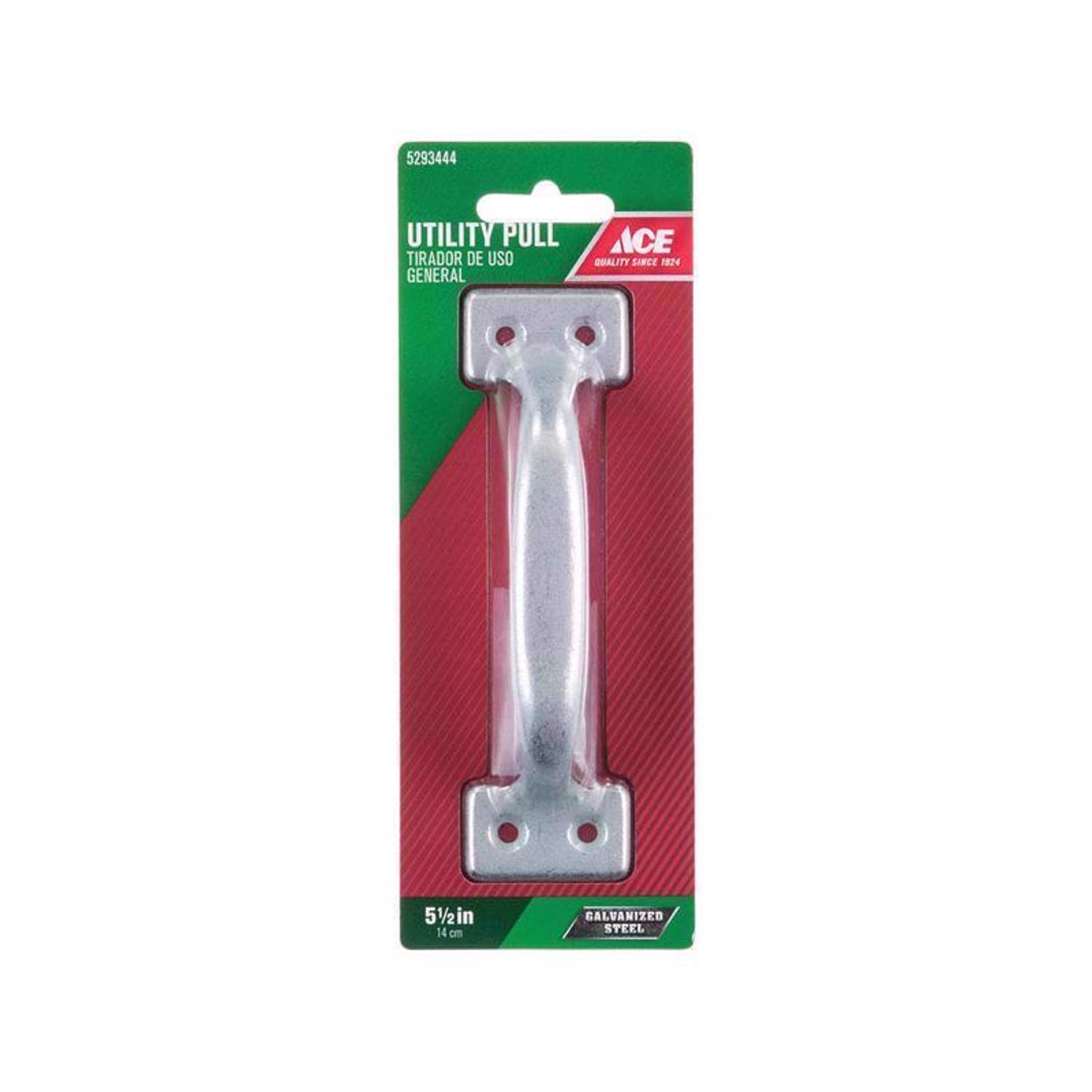 Ace 5.5 in. L Galvanized Black Steel Utility Pull