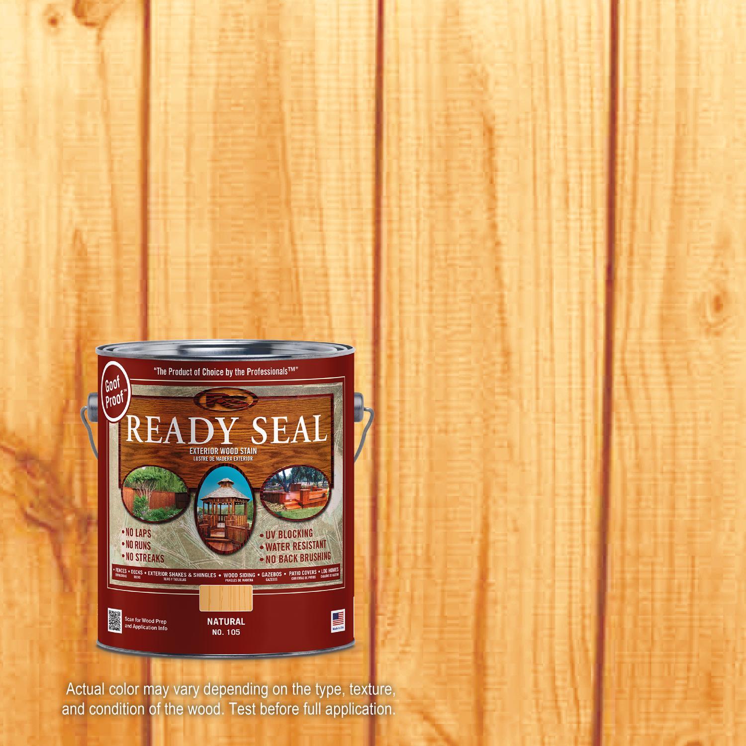 Ready Seal Goof Proof Semi-Transparent Flat Natural Oil-Based Penetrating Wood Stain/Sealer 1 gal