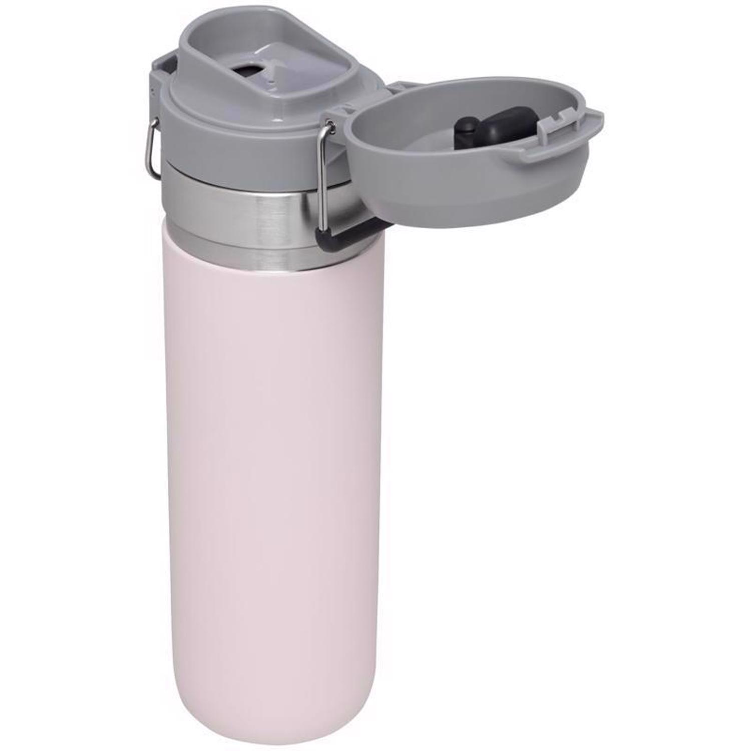 Stanley The Quick Flip 24 oz Rose Quartz BPA Free Double Wall Vacuum Insulation Insulated Bottle