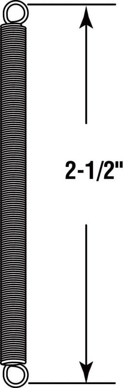 Prime-Line 2-1/2 in. L X 5/32 in. D Extension Spring 2 pk