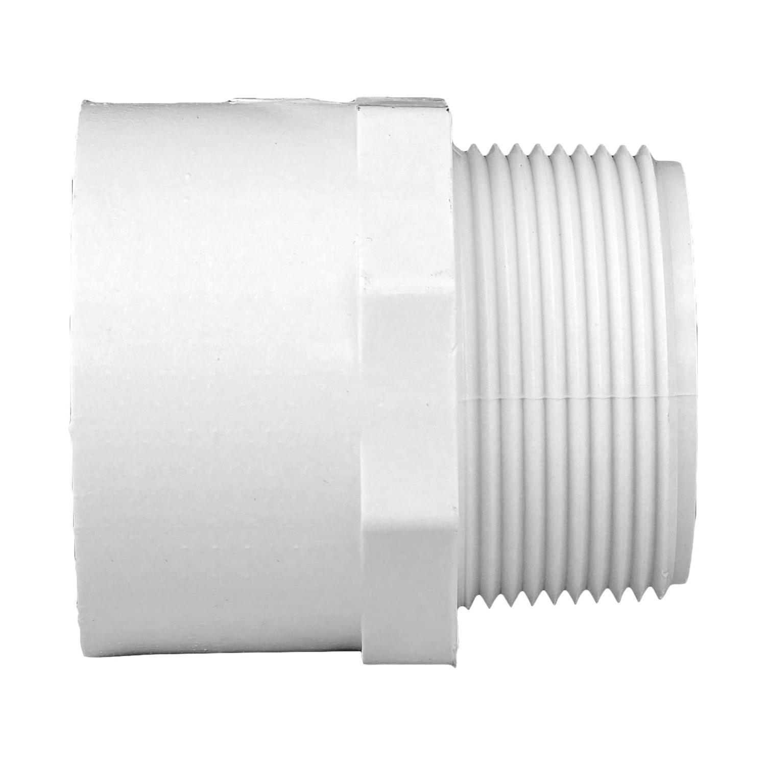 Charlotte Pipe Schedule 40 1-1/2 in. Slip X 1-1/2 in. D MPT PVC Pipe Adapter 1 pk