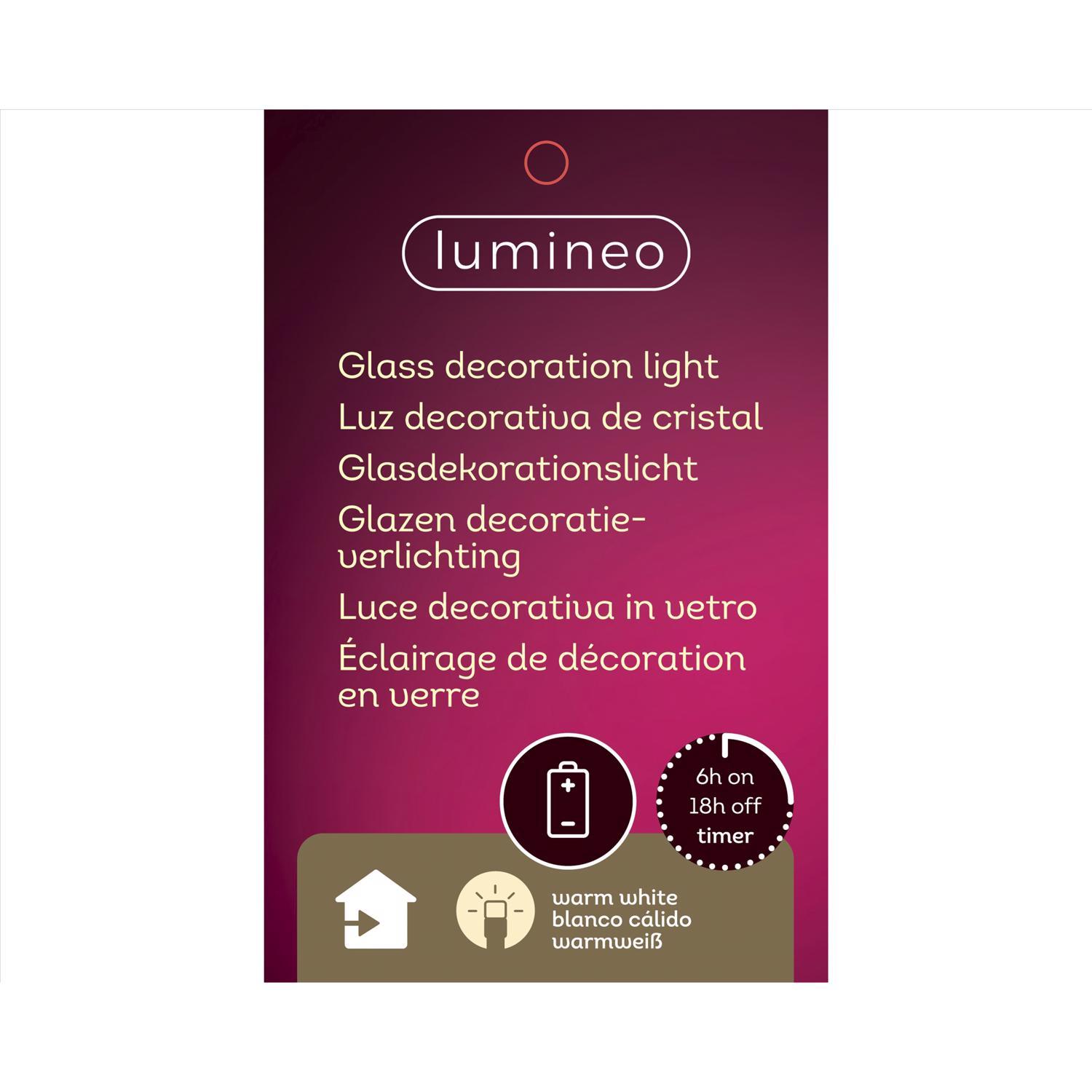 Lumineo LED Green Lighting Christmas Tree 9.45 in.