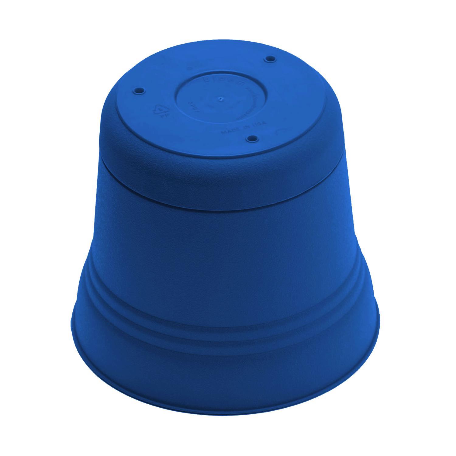 Bloem Saturn 4.5 in. H X 5 in. W Plastic Saturn Planter Blue