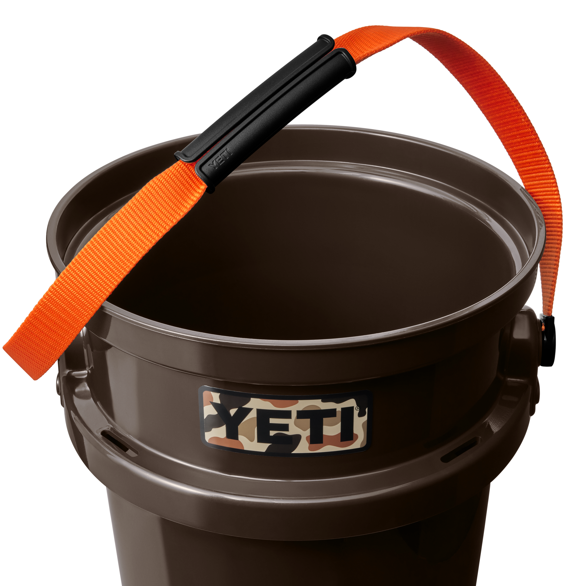 Yeti LoadOut 5 gal. Bucket with HeftyHauler Handle Wetlands Brown