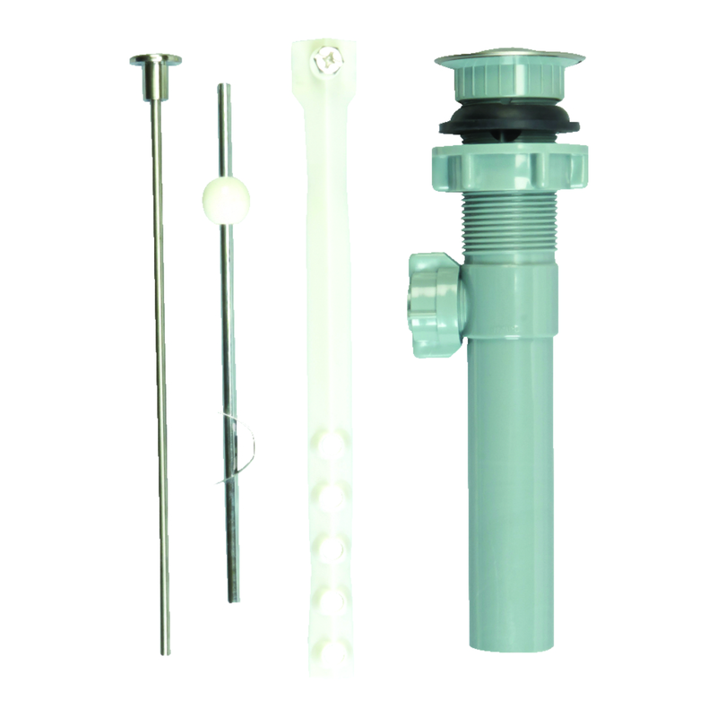 Ace 1-1/4 in. Brushed Nickel Plastic Pop Up Assembly