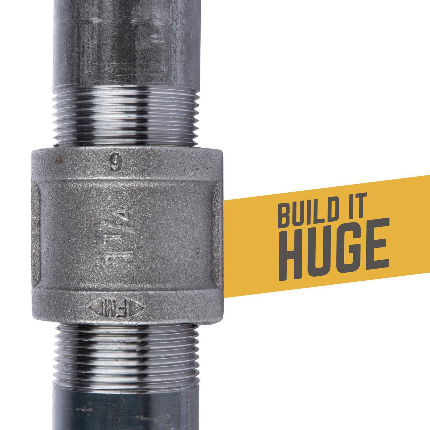 STZ Industries 1-1/4 in. MIP each X 1-1/4 in. D MIP Black Steel Close Nipple