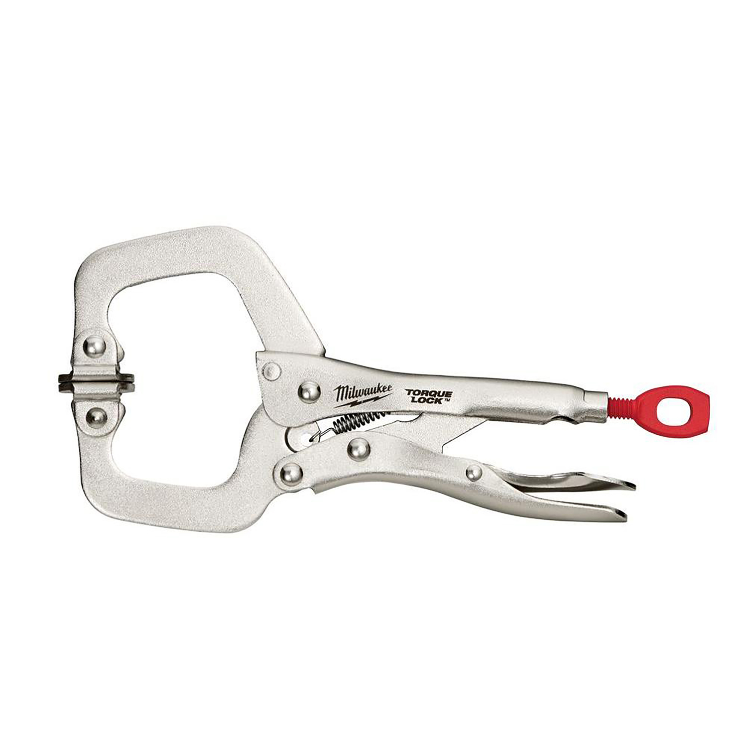 Milwaukee Torque Lock 3-1/2 in. X 4 in. D Locking C-Clamp with Swivel Pads 400 lb 1 pc